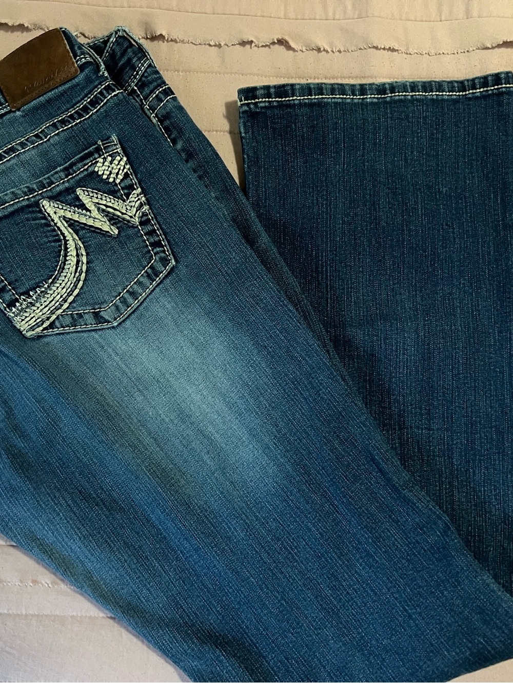 Maurices Dark Blue Bootcut Jeans - Size 11/12